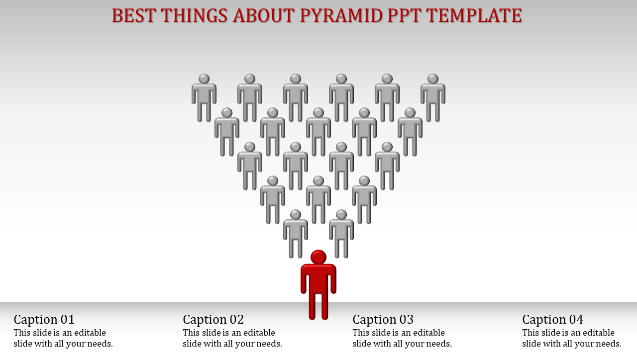 Elegant Pyramid PPT Template Presentation Slide Design